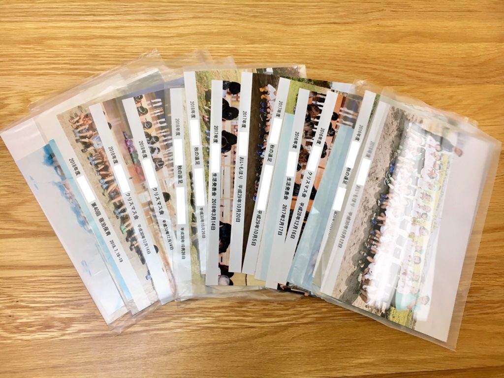 2L判の写真の整理には無印の商品がオススメ！集合写真もスッキリ整理！